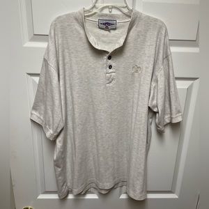 Vintage Arizona Jean Company Half Button Short Sleeve Pullover Men’s Size XL